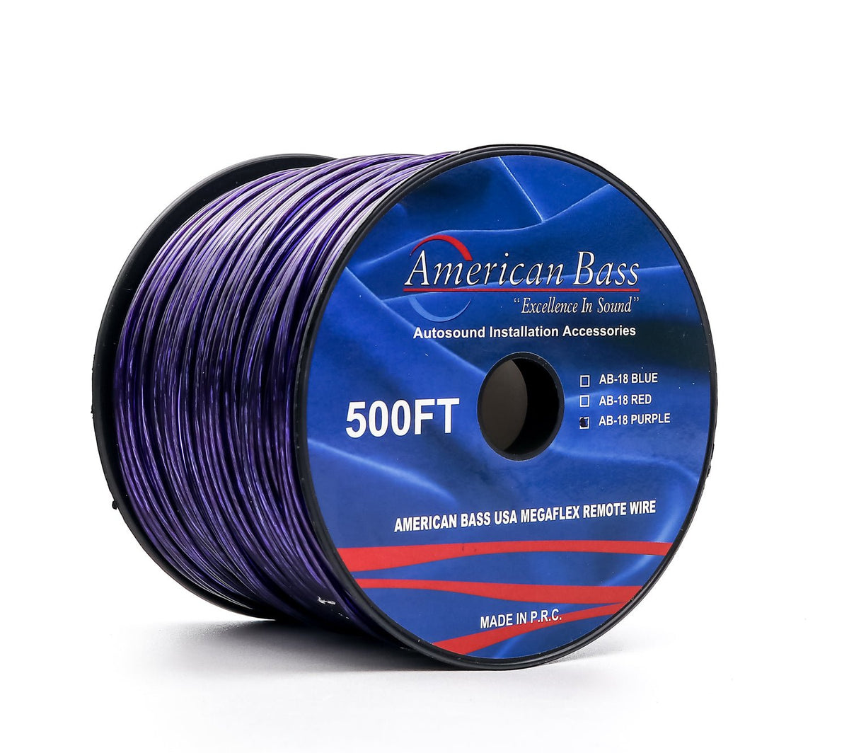 18 Gauge Remote Wire, 500ft Spool - American Bass Audio
