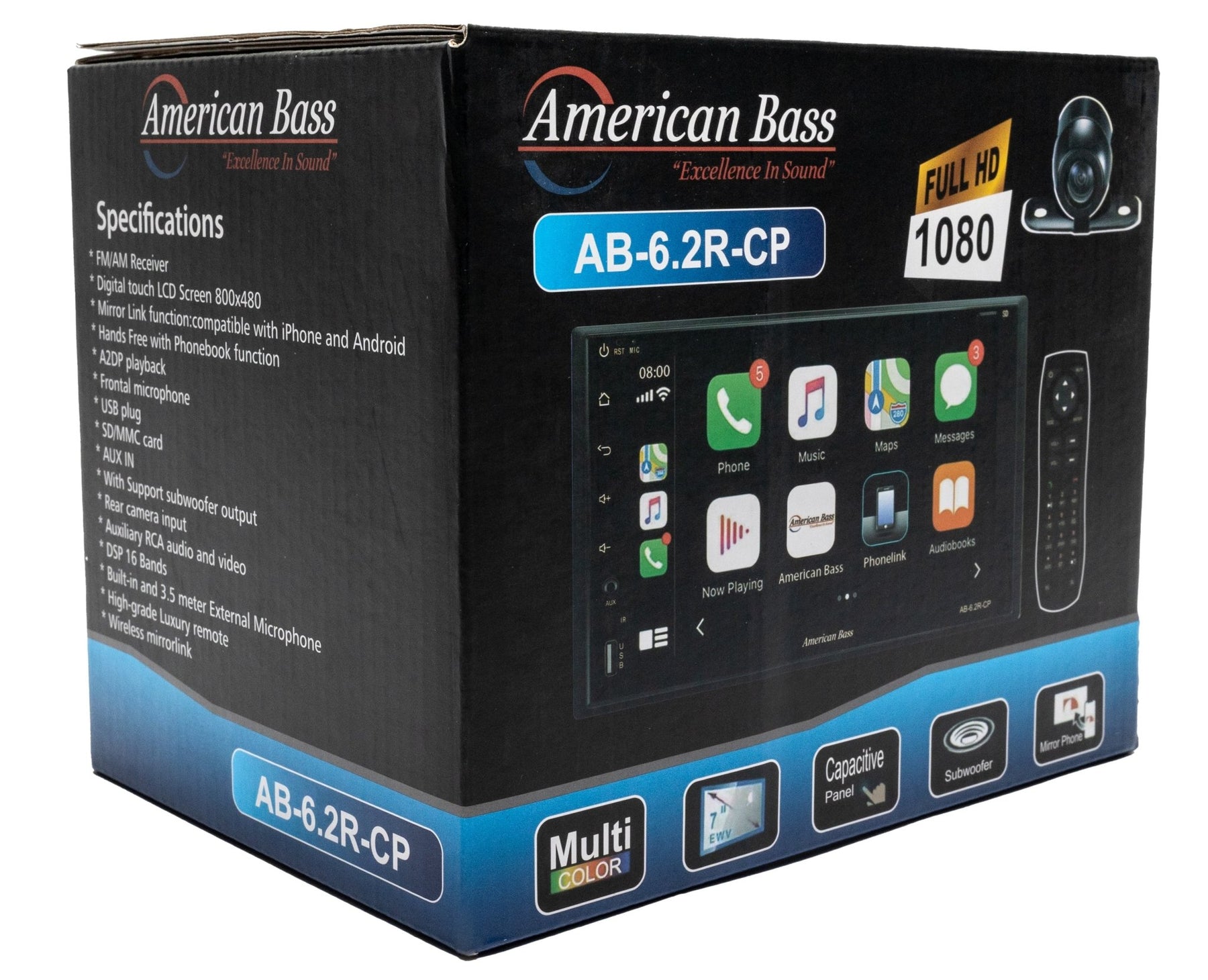 American Bass Car Play Radio 6.2R - American Bass Audio