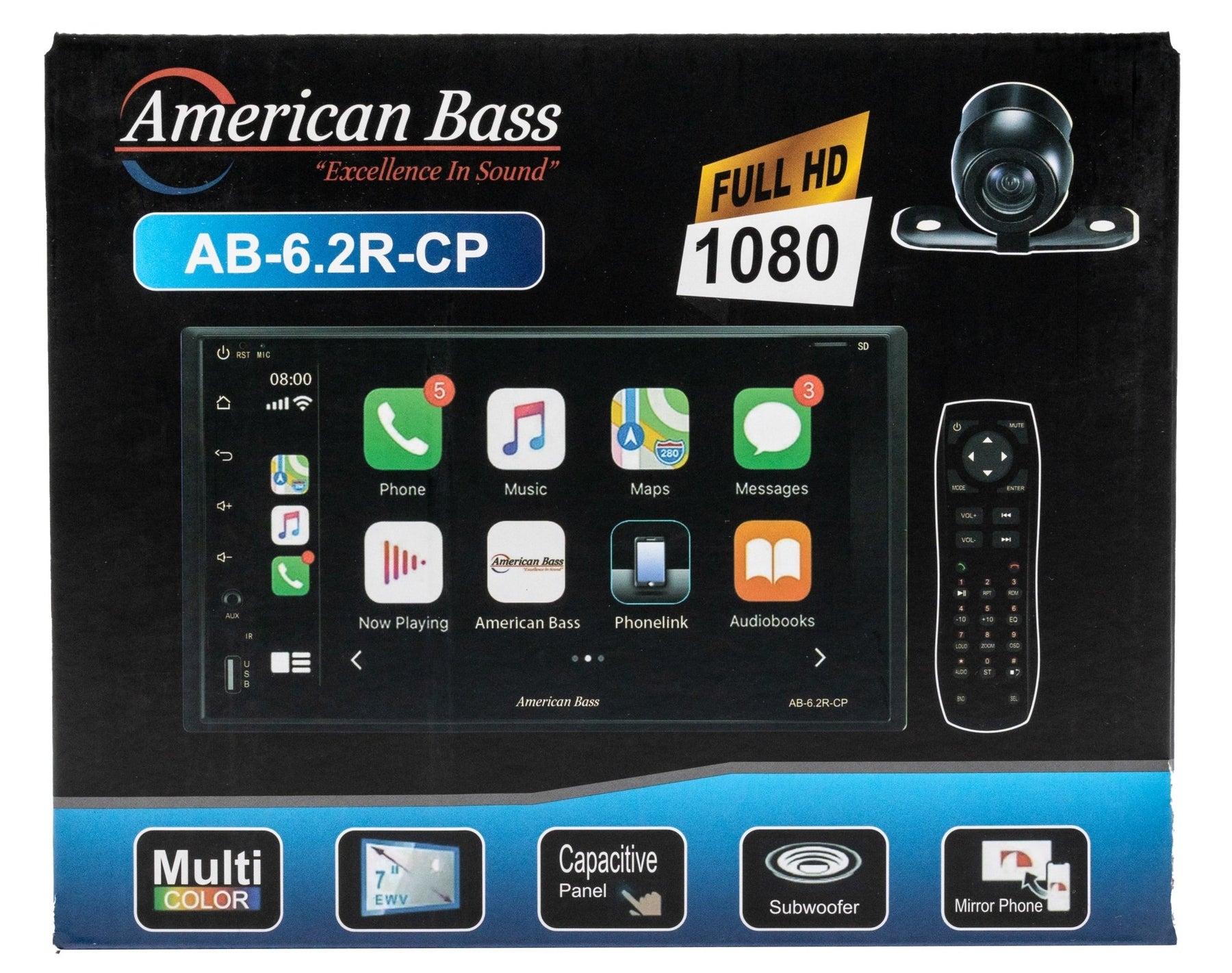 American Bass Car Play Radio 6.2R - American Bass Audio