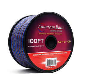12 Gauge Megaflex Speaker Wire 100ft/50ft Spool - American Bass Audio