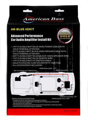 American Bass 4 Gauge Amplifier Kit - American Bass Audio