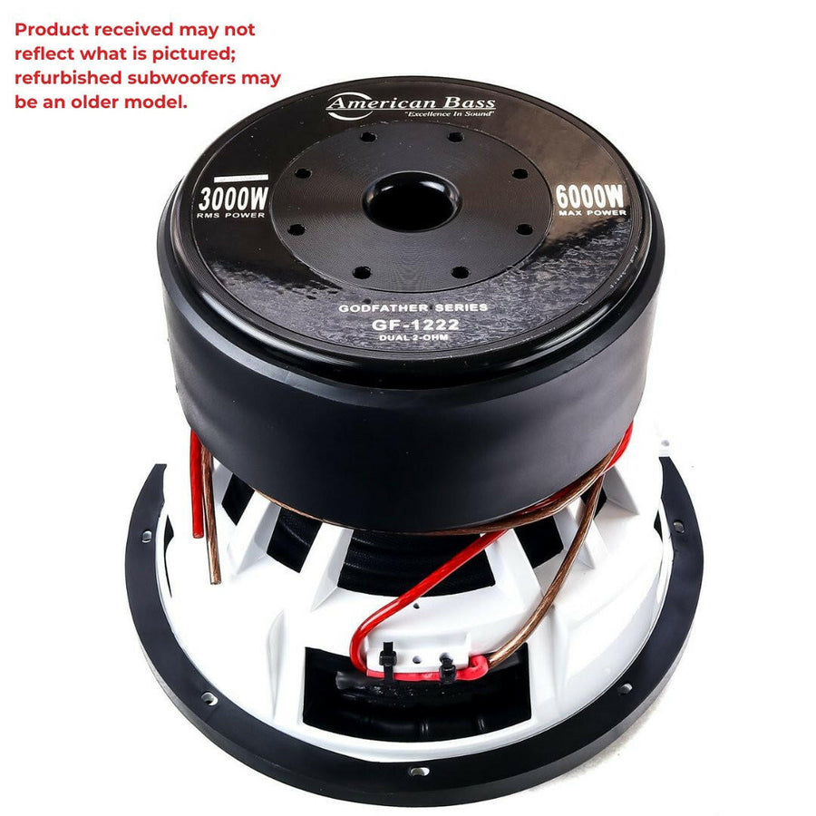 American Bass GodFather-1222 Subwoofer 30 Cm (12") - 3000W RMS, 6000W Peak, Doppia Bobina 2 Ohm
