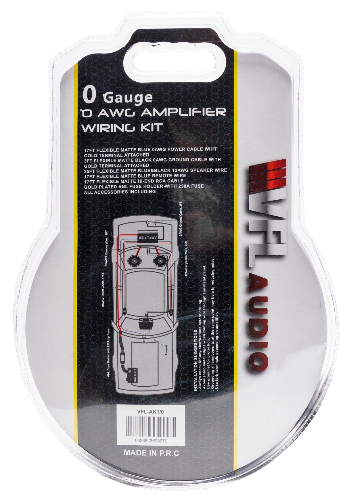 VFL 0 Gauge Amplifier Kit - American Bass Audio