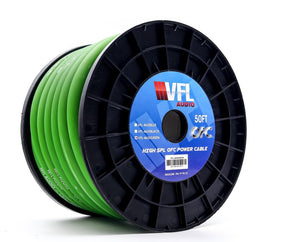 VFL 1/0 Gauge OFC Wire 50ft Roll - American Bass Audio